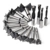 14 Piece Forstner Drill Bit for Woodworking, w/Carbide Tipped Forstner