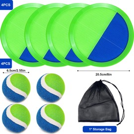 MWRWRR Velcro Ball Game for Children Velcro Ball Game Throwing Game Waterproof Ball Beach Toy Velcro Game Throw Game Family Outdoor Games DrauBen Beach Toy 3-9 Years Children Gifts