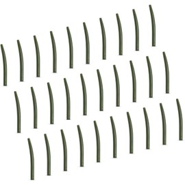 AMZfishing® 30 x anti-tangle sleeves in 3 sizes to choose from, carp fishing, carp fishing accessories, fishing accessories, spacers (30, e: olive, 4.5 cm)