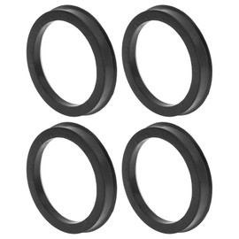 INFINAUTO Car Wheel Hub Centric Rings OD 72.1mm to ID 58.1mm Wheels Center Shaft Shock Absorbing Hubrings Polycarbonate Black Durable