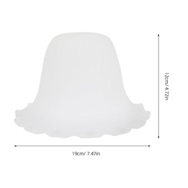 OSALADI Replacement for Lampshades Glass for Floor Lampshades Bell Shaped Frosted Glass E27 for Hanging Lights Modern Lampshade Cover Glass For
