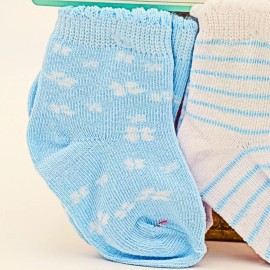 aden + anais 6 Pairs ~ ADEN + ANAIS Cotton Rich w/ Gripper Soles Crew Baby Socks ~ 3-12 Month