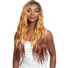 Janet Collection melt NUSKIN Invisible Lace Knots TAU Wig – UHD Deep Part, Pre-Plucked Hairline, Baby Hairs, Transparent Swiss Lace Front Wig, Glueless Natural Look (COLOR DR LATTE)