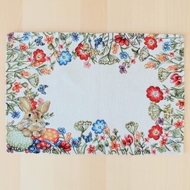 Raebel Tapestry Table Runner Easter Various Sizes Colourful Size: Tablecloth 85 x 85 cm