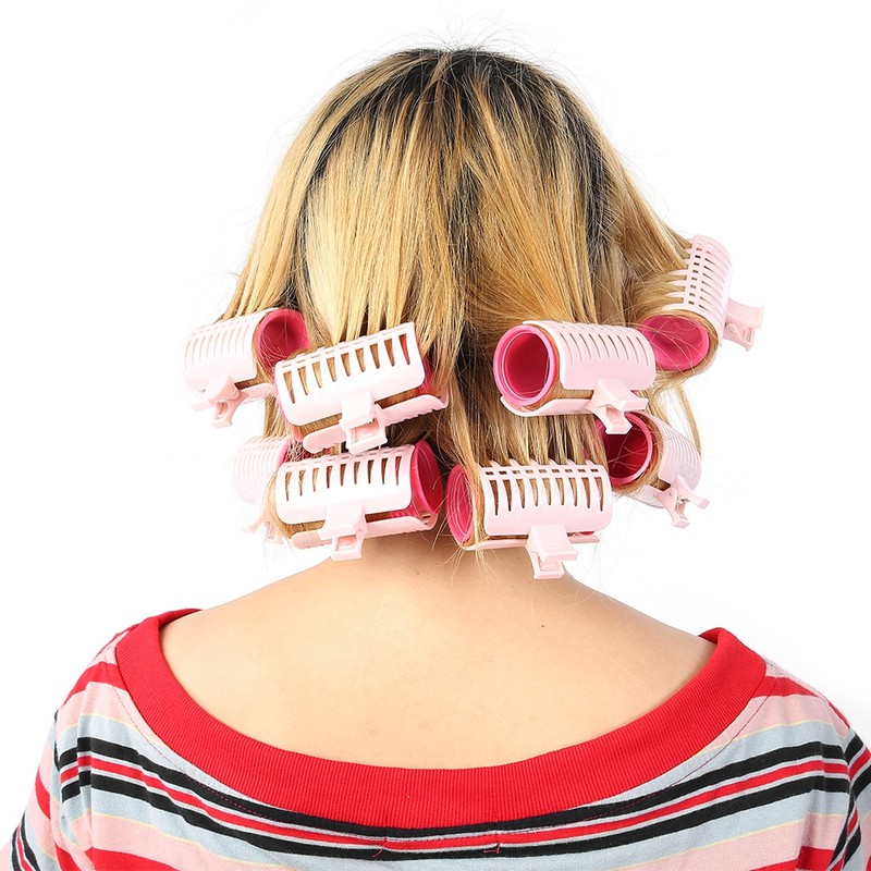 Plastic Heat Resisting Hair Curler Roller Large Grip Manual Hair