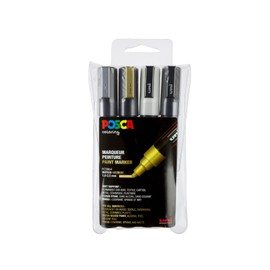 uni-ball uni Posca Medium Bullet Tip Revolutionises 182504 – MARKER, Set of 4