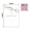 Baptism Invitations with Envelopes, Wildflower, Floral Greenery, Invites for First