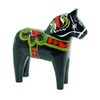 ScandinavianShoppe Swedish Wooden Dala Horse - Black - 5"