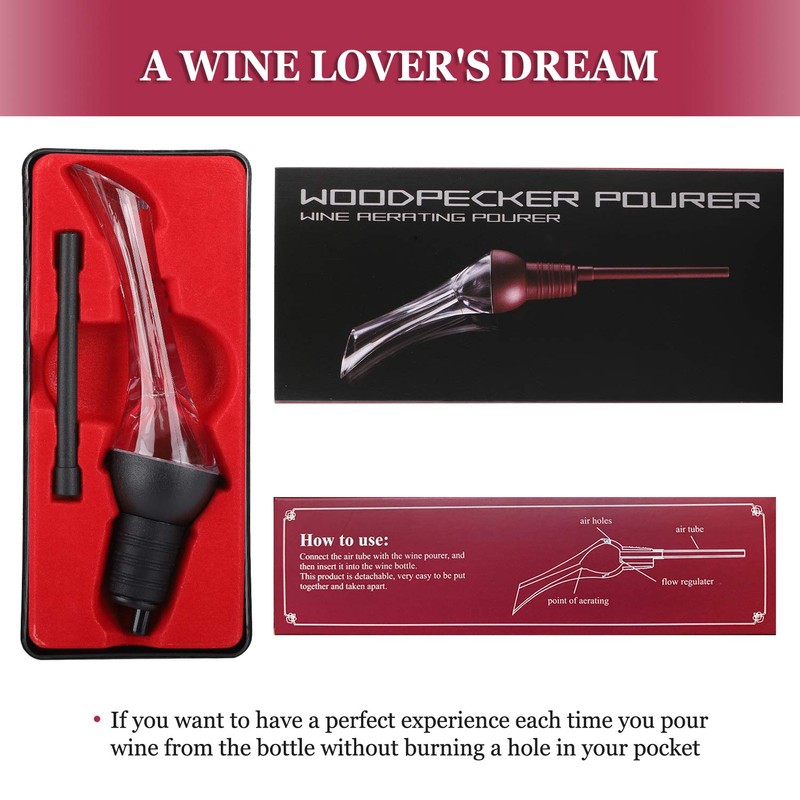 Corkas Wine Aerator Decanting Fast Aeration Premium Wine Pourer for