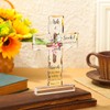 hunful Christian Gifts for Women Men Acrylic Standing Cross Religious