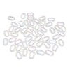 50PCS Acrylic Linking Rings Transparent DIY Assemblable Transparent Color Plating