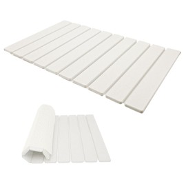 Shonmogar Stone Bath Mat,24 x 15.4 Inch Non-Slip Diatomaceous Earth Bath Mat,Quick Dry Stone Bath Mats for Bathroom,Rollable Shower Mat,Super Absorbent Stone Drying Mat for Bahtroom Shower Floor