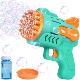 Jiosdo Bubble Machine, 29 Holes Bubble Guns for Kids, Silent Handheld Bubble Makers Bubble Gun Blaster, Electric Bubble Machine for Kids, Portable Bubble Shooter Bubble Blower Toys for Outdoor Indoor