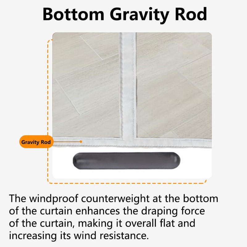 Magnetic Screen Door 80 x 200 cm, Self Sealing Mesh