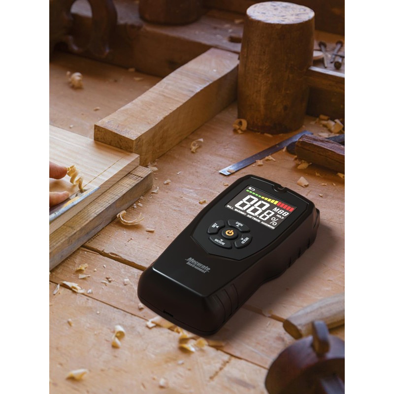 Mecurate Pinless Moisture Meter Mold Detector for Walls, Drywall Wood