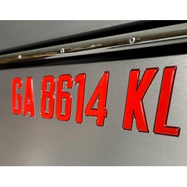Boat Registration Decals | Boat Registration Stickers Domed Lettering