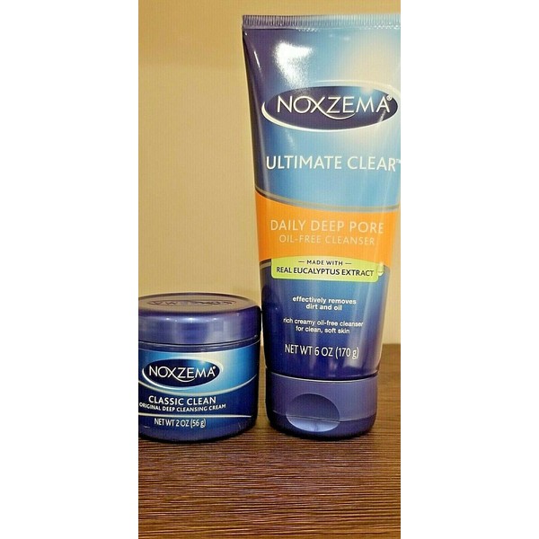 Combo Noxzema Daily Deep Pore (6 oz) & Deep Cleansing Cream (2 oz)