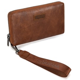 Wrangler Womens Wallet Wristlet Long Purse Designer Clutch Large Capacity Credit Card Holder Gifts for Women