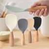 White Standing Silicone Rice Spoon Paddle, Household Rice Shovel Heat