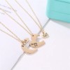 Deluxe 3 Collares Hermanas Amor Regalo Corazón Familia Sorpresa