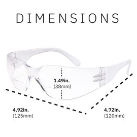 Gamma Ray Bifocal Reading Safety Glasses Readers