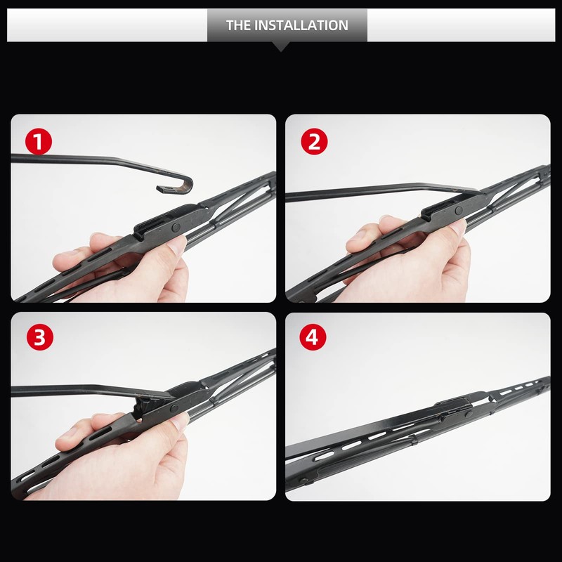 GARDIMU Rear Wiper Blade Assembly, Back Windshield Wiper Blades Arm