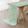 flohar 6Pack 9ft Chiffon Table Runner 14x108 Inch Sheer Romantic