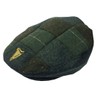 Guinness Traditional Style Tweed Patch Flat Cap With Harp Design