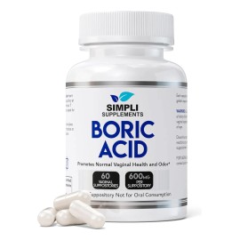60 Boric Acid Suppositories For Women | Bv Treatment For ...