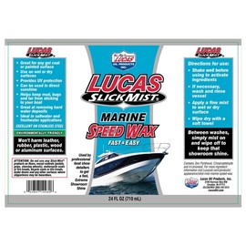 Lucas Oil 10980 Slick Mist Marine Speed Wax - 24 Ounce (Pack of 12)