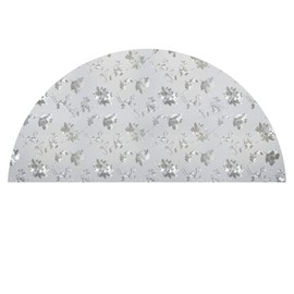 PROTINT WINDOWS Precut Floral Glass Privacy Arched Window Film, Self Static Adhesive Cling, 63 inches Diameter