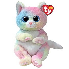 TY Jenni Cat Beanie Bellies Regular 14cm - Squishy Beanie Baby Soft Plush Toys - Collectible Cuddly Stuffed Teddy