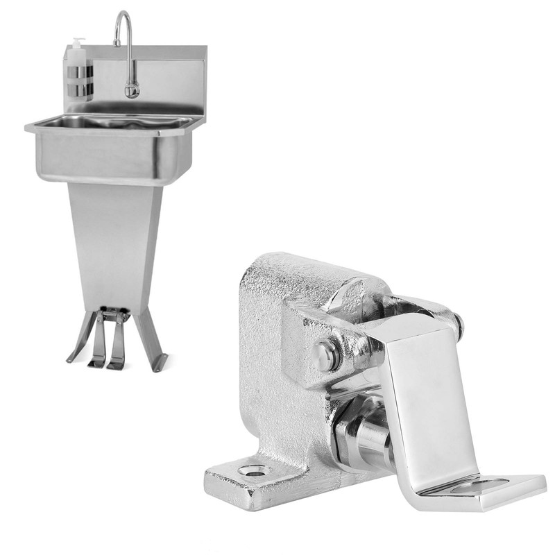 Self‑Closing Faucet Valve, Hands‑ Pedal Valve, for Home Bar(Single Temperature