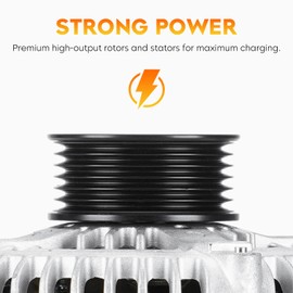 Alternator for Chevy Equinox V6 3.6L 08-17 Malibu 08-12 GMC Terrain 13-17 Pontiac Torrent 08-09 Suzuki XL-7 07-09 Saturn Aura 08-09 Vue 08-10 1042102890 1042105410 20841889