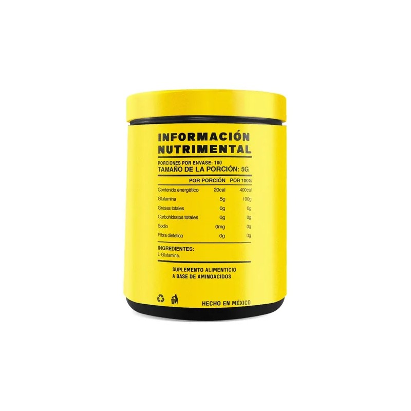 Glutamina Mr. Yellow en Polvo Sabor Mango de 500 g