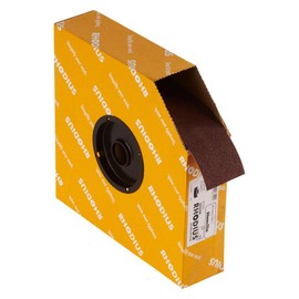 RHODIUS SPBR Sanding Cloth 50 mm x 25 m K120 for Metal and Wood, Sandpaper, Hand Sanding, Sanding Belt, Emery Paper, Roll