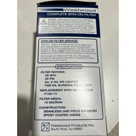Beckett Heating Oil Spin-on Canister Oil Filter-RW Beckettds (formally Westwood Products