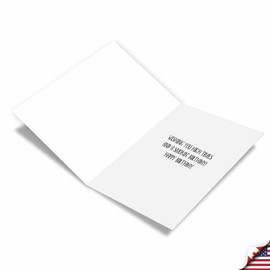 NobleWorks Funny Birthday Greeting Card with 5 x 7 Inch Envelope (1 Card) BdayUnlit Men Stiff Joints C10245BDG