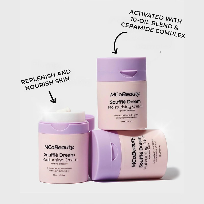MCoBeauty Soufflé Dream Moisturising Face Cream Hydrating Daily Moisturiser