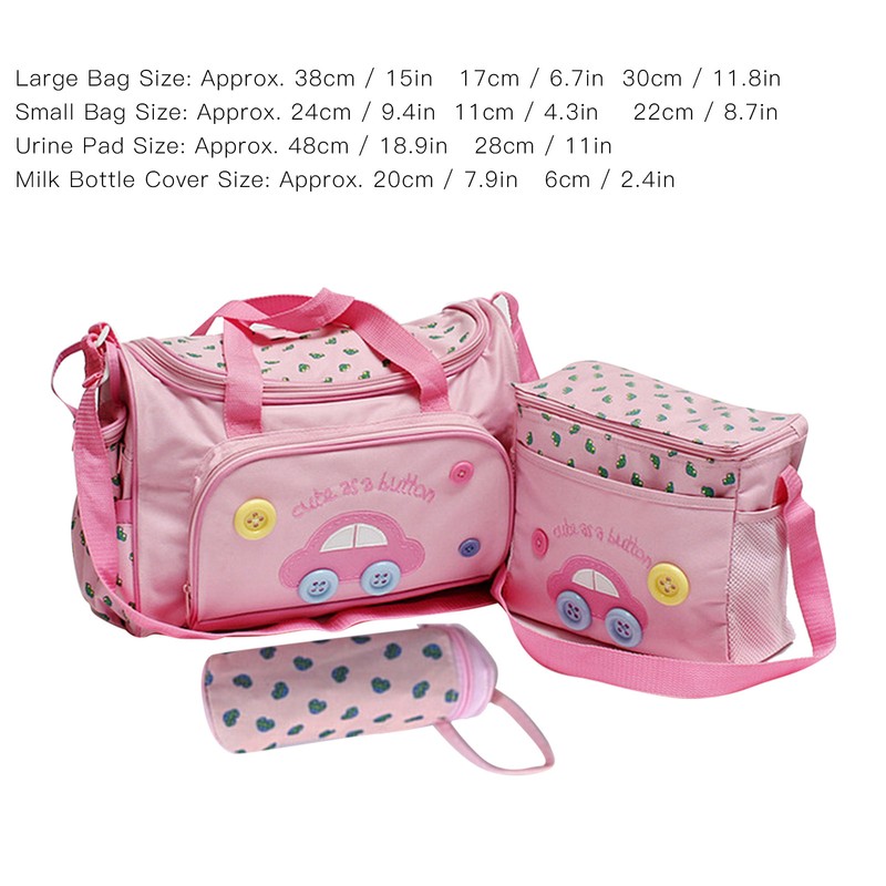 4pcs Multifunction Mommy Storage Bag Large Capacity Different Pockets Baby