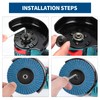 Pack of 12 Flap Discs, 50 mm Fine Surface Sanding