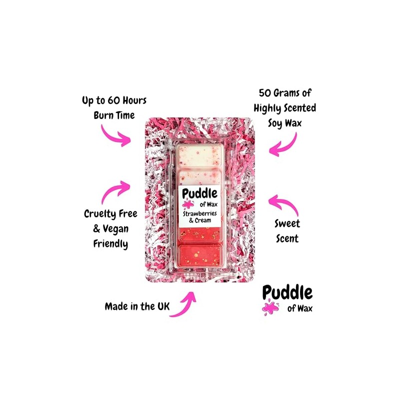 Puddle of Wax - Strawberries & Cream Soy Wax Melt