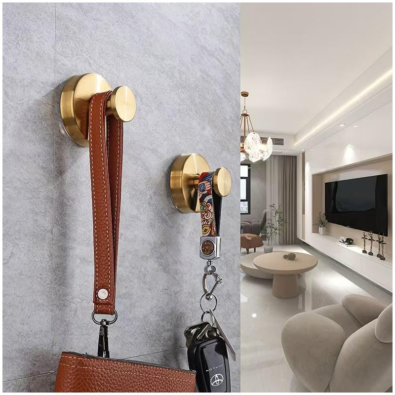 Nocessary Suction Cup Hooks for Shower, Upgrade No-Drill Stainless Steel