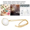 5X Necklace Magnifier,Necklace with 1-3/4 Inch Optical Magnifier Lens and
