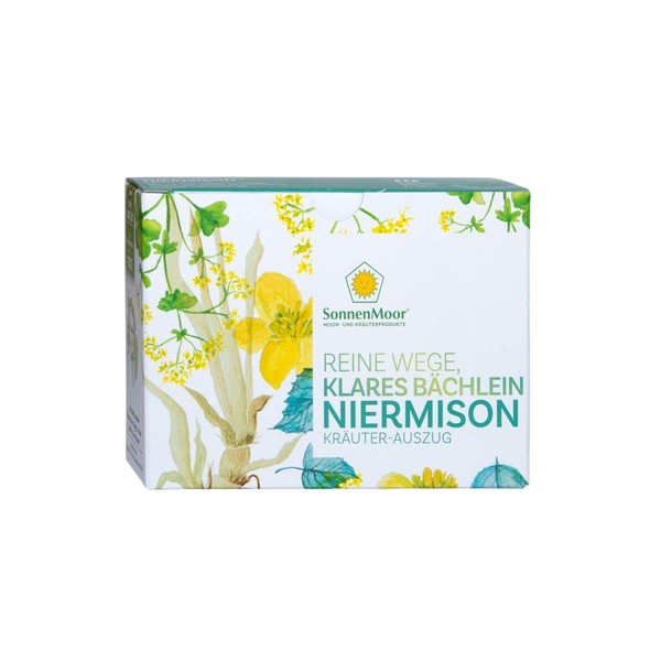 Niermison SonnenMoor Herbal Extract 3 x 100 ml - Pure Paths Clear Bächlein - Liquid and Natural Herbal Combination for Drinking for Kidney, Bladder and Lower Abdomen (300 ml)