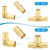 Znkiok 15 Pack 1/2 inch Pex 90 Degree Elbow Fittings,
