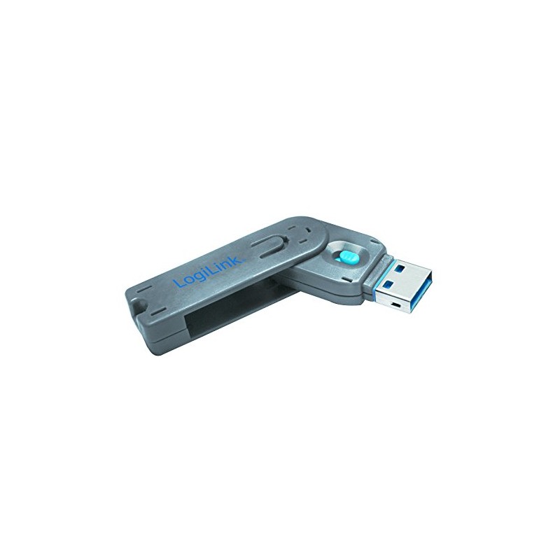 Logilink USB Port Blocker Lock grey 1x Schlüssel, 1x Schloss