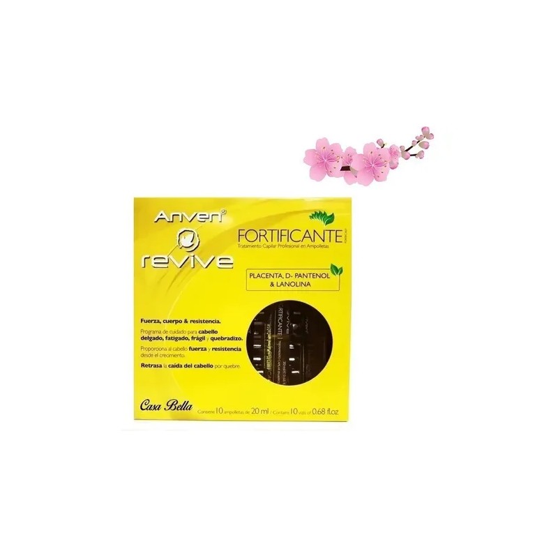 Anven Ampolleta Fortificante Cabello Mas Fuerte Y Resistente