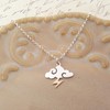 Storm Charm Necklace - Sterling Silver - Cloud and Lightning