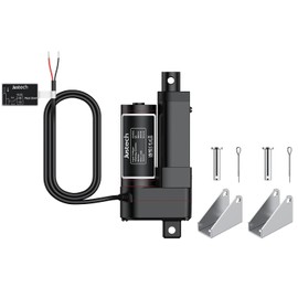 Justech 12V Heavy-Duty Linear Actuator 660LBS/3000N-2inch/50mm Silent IP65 Electric Actuator with Brackets for Electric Windows, RV Adjustments, Solar Trackers, Industrial Machinery